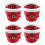 4 Round Christmas Hamper Basket Gift Hamper 19cm 1