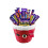 4 Round Christmas Hamper Basket Gift Hamper 19cm 10