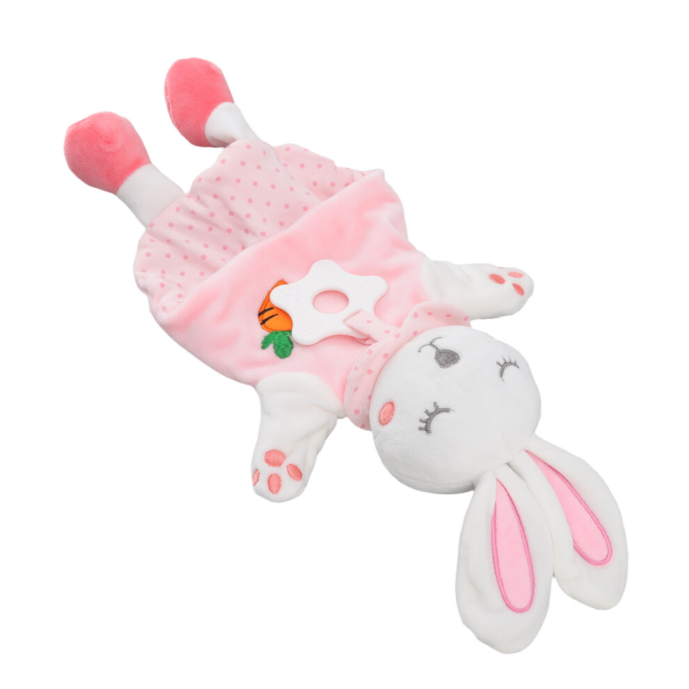 Cute Baby Bunny Teething Blanket 38x16x8cm Soft Plush Doll