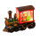 Elegant Santa Snowman Riding A Train Figurine-elder Painted 1