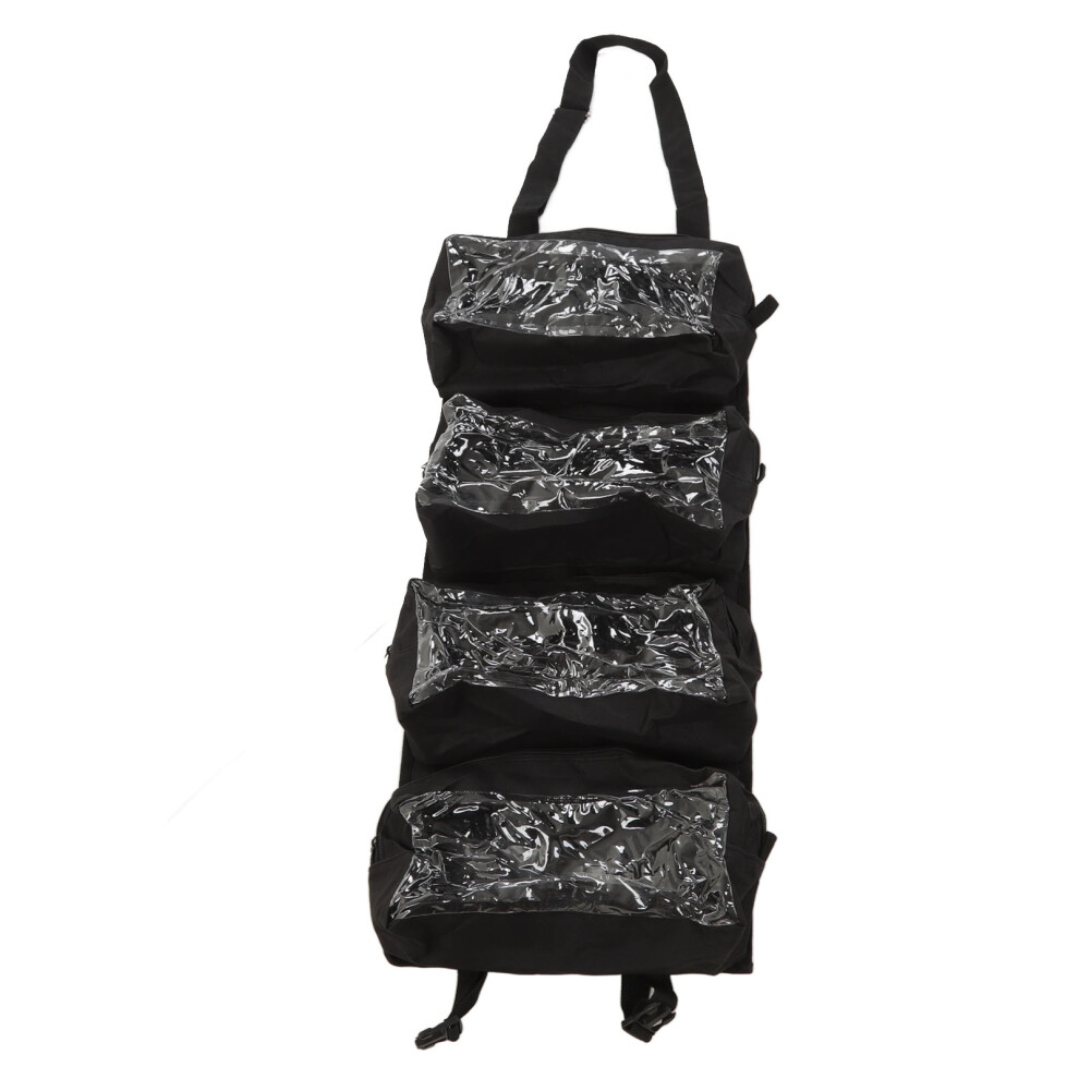 600D Oxford Roll Up Tool Bag 78.5X31cm Detachable Storage Black 7891356593765