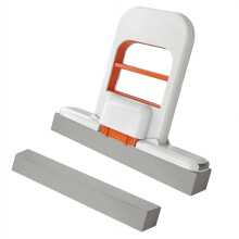 Mini Foldable Desktop Mop 2025 Self-Squeeze Sponge Mop Wet Dry Use For Kitchen Countertops Glass Bathroom White One Size
