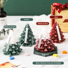 Christmas Tree Candles Smokeless Scented Party Decor 2H Burn Time