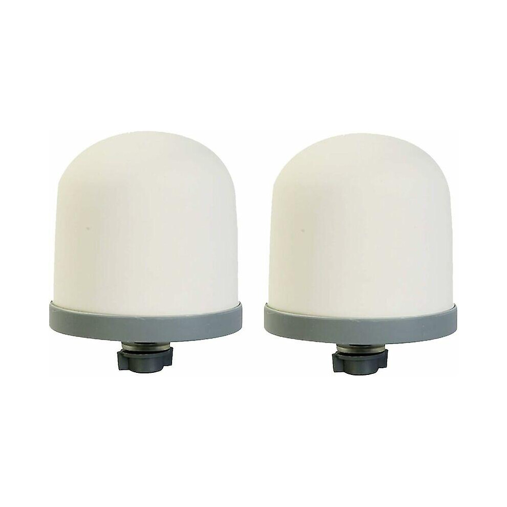 Kikidex (As Show, One Size) Huining 2 Pack Ceramic Filter Replacement For Water Systems, Ceramic Dome Filter White