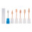 6x Rose Gold Nail Drill Bits Polishing Brush Set 4