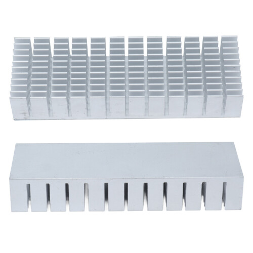 2Pcs Aluminium Kühlkörper Kühler Modul Schlitz