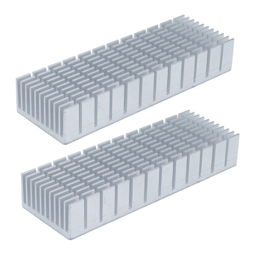 2Pcs Aluminium Kühlkörper Kühler Modul Schlitz 2