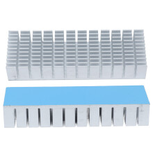 2Pcs Aluminium Kühlkörper Kühler Modul Schlitz