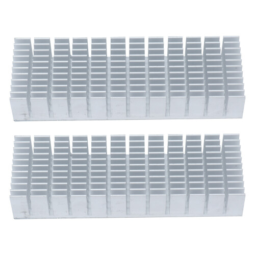2Pcs Aluminium Kühlkörper Kühler Modul Schlitz 2