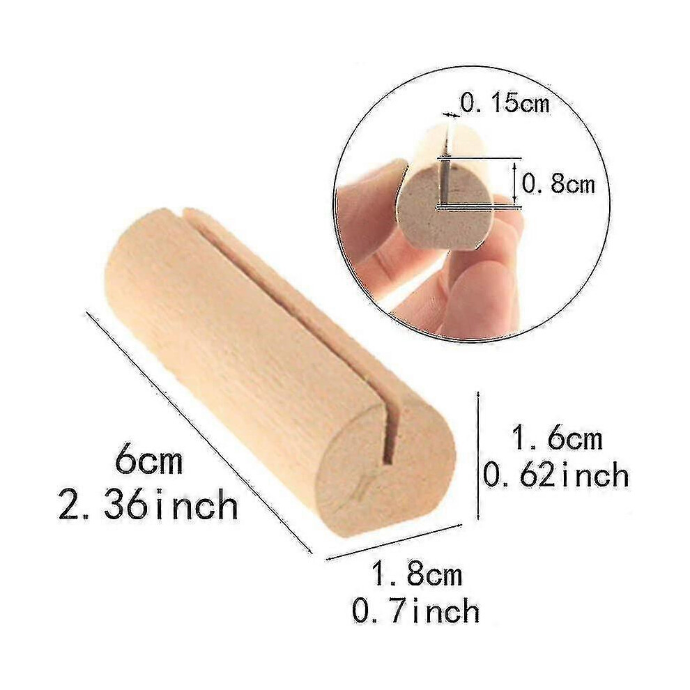 40 Pcs Place Card Holders, Photo Holders, Wooden Place Card Holders, Party Decoration, Photo Memo Holders