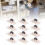 20Pcs Mini Selbstklebende Caster Räder Nicht 12