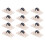 20Pcs Mini Selbstklebende Caster Räder Nicht 4