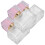 (Pink) 3pcs Glass Empty Perfume Bottle Refillable Spray Dispenser Gold 2