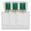 (Green) 50ml Glass Perfume Bottle Refillable Atomizer Makeup Container Green 1