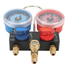 Detachable HVAC Manifold Gauge G1/4 with Large Window for R22 R134a R1234yf