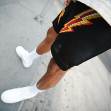 Herren atmungsaktive Mesh-Shorts, Polyester, Größen M-XXX: Leger Sportbekleidung