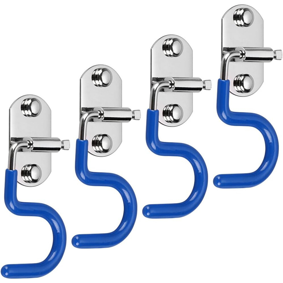 Mop Broom Holder Organizer, 4 Pcs S-Type Wall Mounted Cleaning Tools Organizer, Space Saver Brooms M 9183899236574