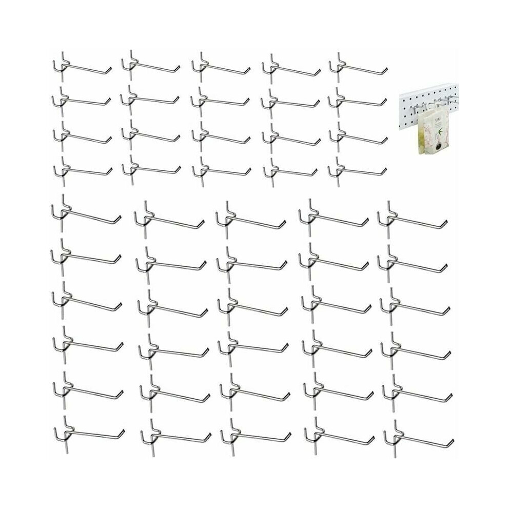 50 Pieces Perforated Wall Hook, Single Hook Perforated Wall, Pegboard Hooks, Perforated Wall Accesso 9183899236659