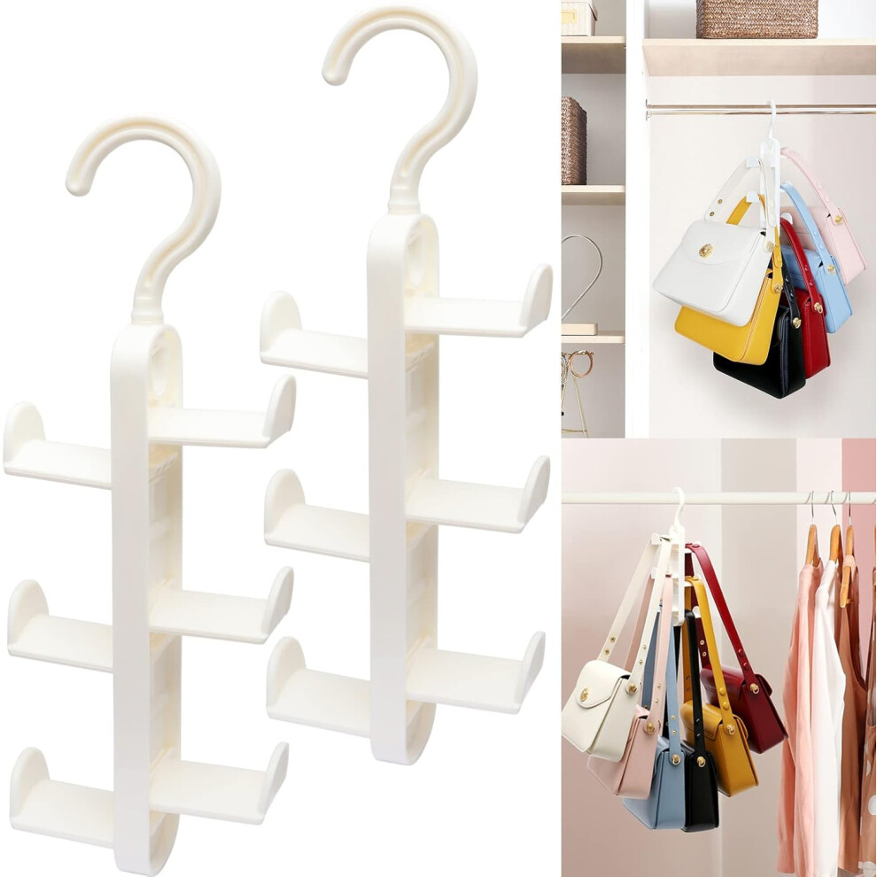 Closet-Organizers-And-Storage,Purse Hanger For Closet-Organizer,2 Pack Magic Space Saving Hangers,Pu 9183899236697
