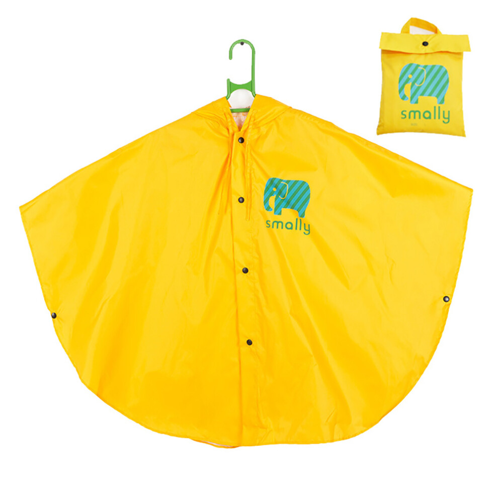 Rain Poncho Kids Rain Cape Girls Boys 100% Rainproof Portable Foldable Raincoat Kids Rain Poncho Bic Yellow 9183899239056