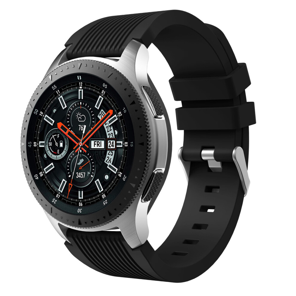 Silicone Strap For Samsung Galaxy Watch 46Mm Band Yy Black 9183899243466