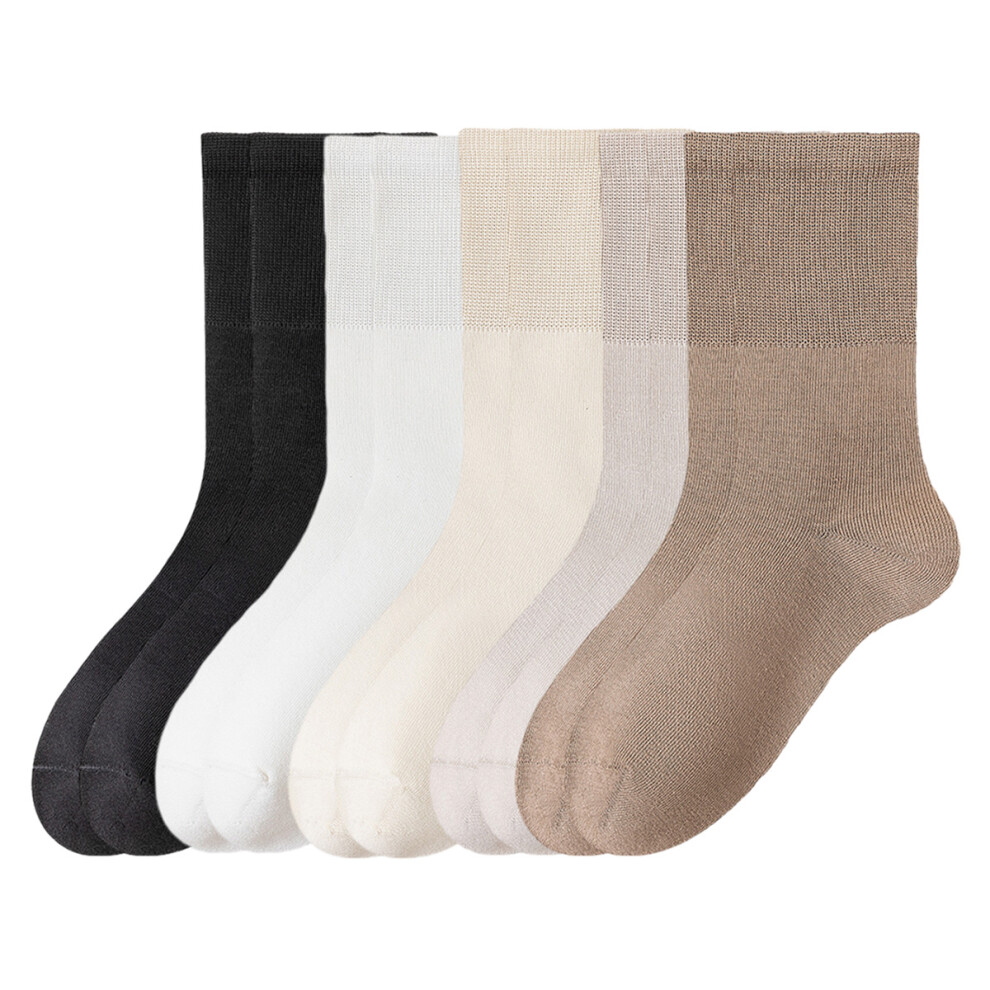 Women's thin hosiery crew lightweight casual skirt socks above ankle