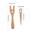 Fork Type Wooden Knitting Tools DIY Weaving Tools for Bracelet Necklace Braided Tools 4