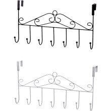 Kitchen door hanging rack, door coat rack, vintage coat rack, hook rack, 7 hooks for bags, clothes,