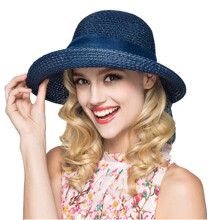 Women's Sun Hat Summer UV Protection Travel Foldable Straw Hat