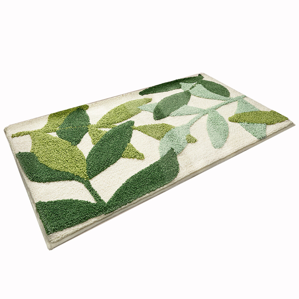 Green Dirt Trapper Mat, Washable Doormat, Entrance Rug, Absorbent Doormat