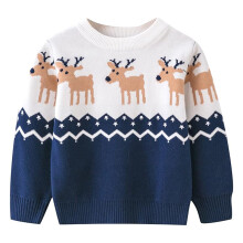 Christmas sweatshirt children's clothing long-sleeved shirt knitted sweater