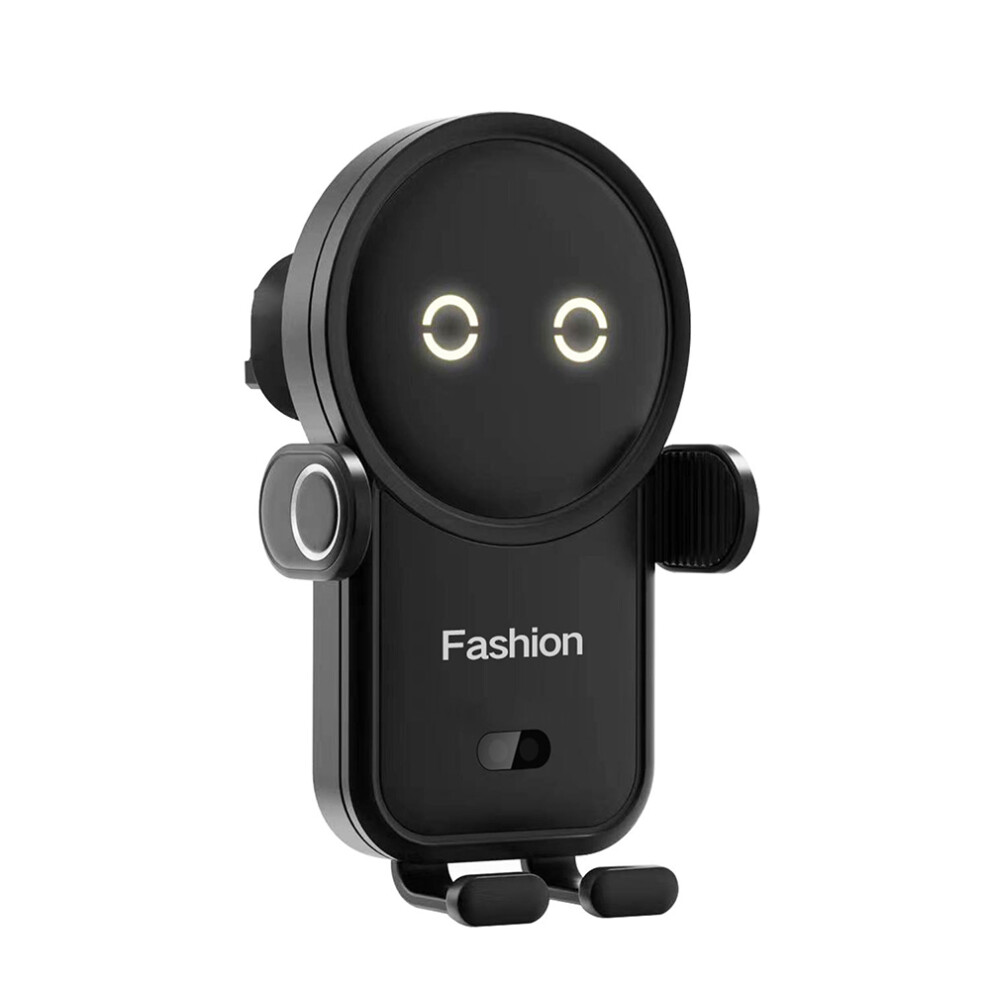 15W Fast Wireless Charger Car Phone Holder With Charging Function Black 9183899258958