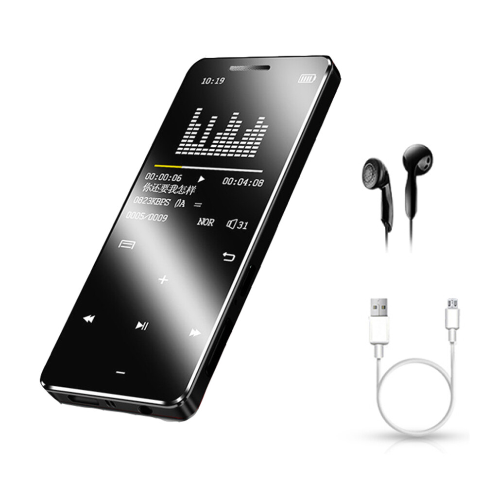 16Gb Mp3 Player, Bluetooth 5.0, With 1.8 Inch Tft Color Screen Black 9183899261958