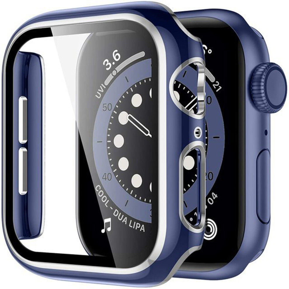 Case With Screen Protector Compatible With Apple Watch Series 7/6/Se/54321 Blue 9183899264447