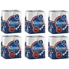 24 x Klassic White 2-Ply Kitchen Rolls 6 Pack of 4