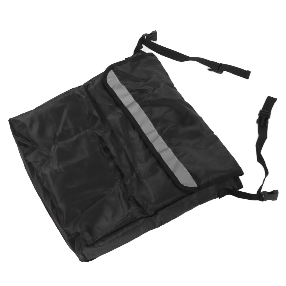 Black Polyester Wheelchair Backpack, Rear Storage Bag, 200g