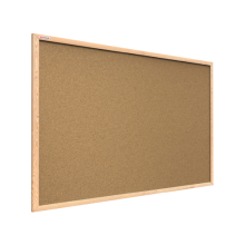 Cork notice board wooden natural frame 180x120 cm