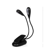 Music Stand Lamp, Triomphe 4 LED Mini Double Head Lamp Adjustable Clip Lamp with USB Cable for Reading/Book/Table/Bedside