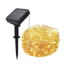 Solar Powered Copper Wire Led String Lights, 200 LEDs Waterproof 8 Modes Decorative Fairy Lights for Outdoor Christmas Garden