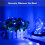 Blue LED String Lights Battery Operated 50 Micro LED String Lights 5M LED String Lights Indoor Outdoor with Battery Saving Timer 4