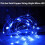 Blue LED String Lights Battery Operated 50 Micro LED String Lights 5M LED String Lights Indoor Outdoor with Battery Saving Timer 3