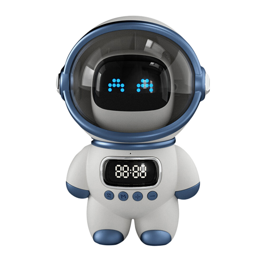 The Astronaut Speaker Ai Intelligent Voice Bluetooth Speaker Clock Small Night Birthday Gift, Light/White 9183899277775