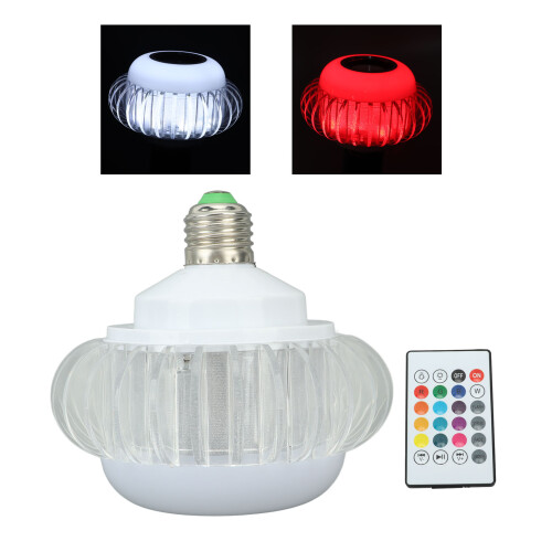 Smart LED Light Bulb Wireless Bluetooth Light Bulb Speaker E27 RGB Color Changing Light Bulb With 24 Keys Remote Control 2