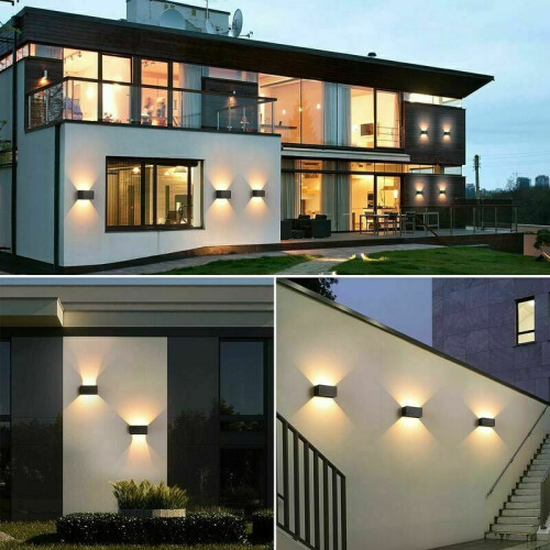 Internal/external led application, white hot wall lamp 24w 3000k, modern application, impermeable ip 2