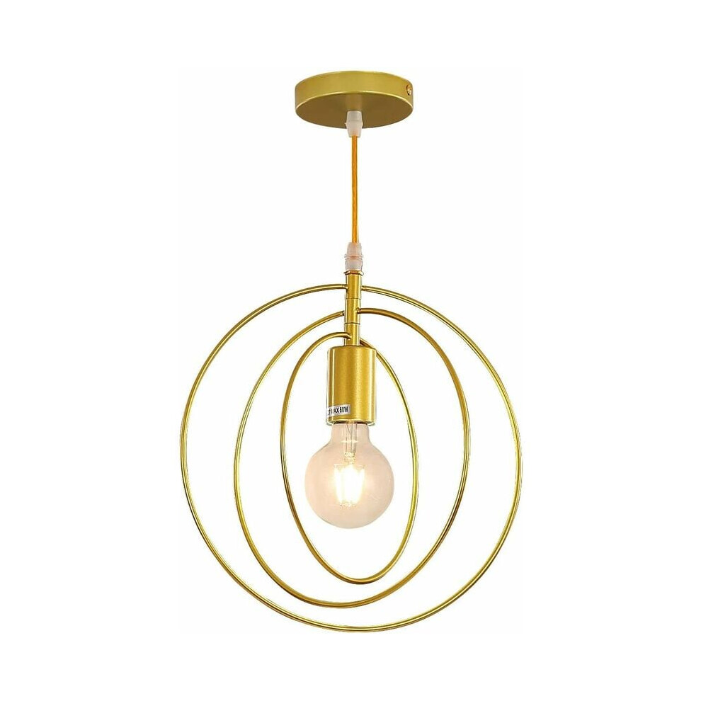 Industrial Vintage Design E27 Pendant Light, Retro Ceiling Lighting Length 120CM, Metal Shade Chande-image-OPC-PMHCTZV-NEW