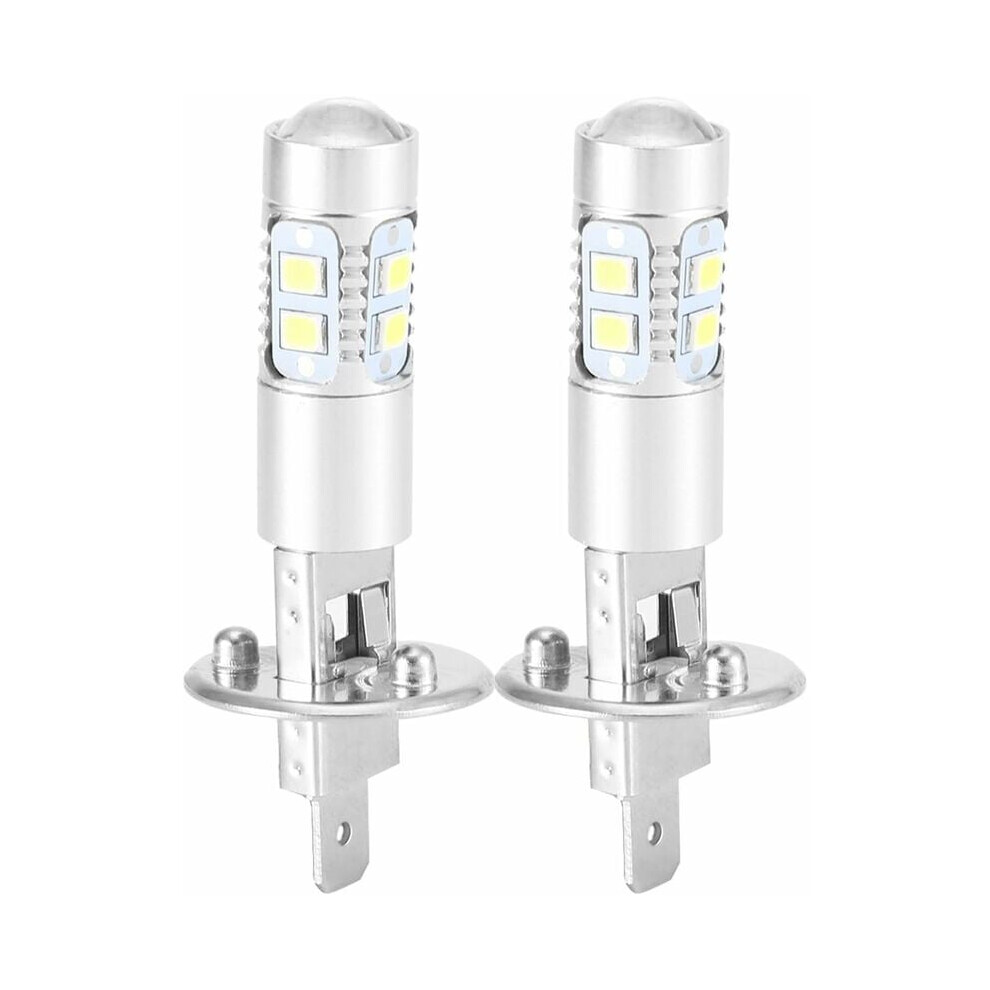 H1 100W Led Bulb, Head Bulbs Fog 360 Degree Head Led Bulb 2Pcs H1 6000K Super Light/White 9183899288368