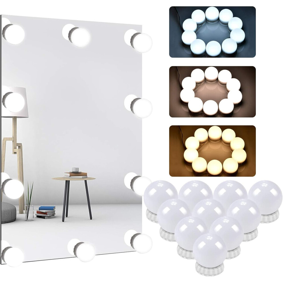 Led mirror light, Hollywood lights with switch 3 colors and 10 dimmable for dressing table light, ma-image-OPC-PMHCV97-NEW