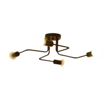 Modern Ceiling Light Chandeliers Industrial Metal Lighting Fixture, 4 Lamps E27 LED Ceiling Light, M