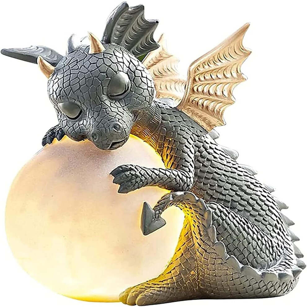 Dragon Statue Garden Figurine Solar Powered LED Lights Outdoor Statues Outdoor Decor,Garden Sculptur