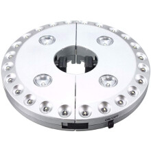 Cordless parasol lights with 28 LEDs for patio umbrellas, camping tents or outdoor activities - 3 mo